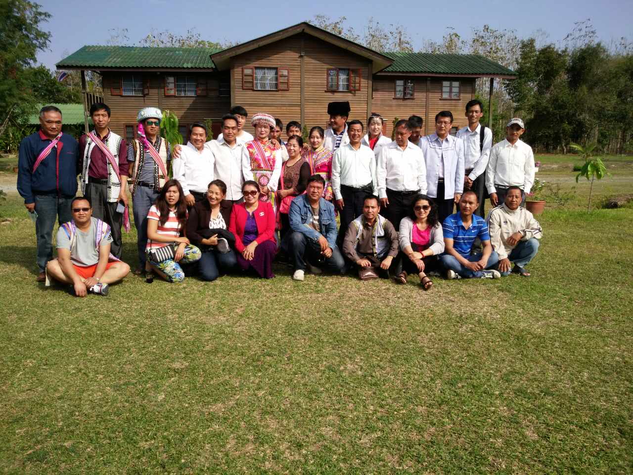 With the leaders from China