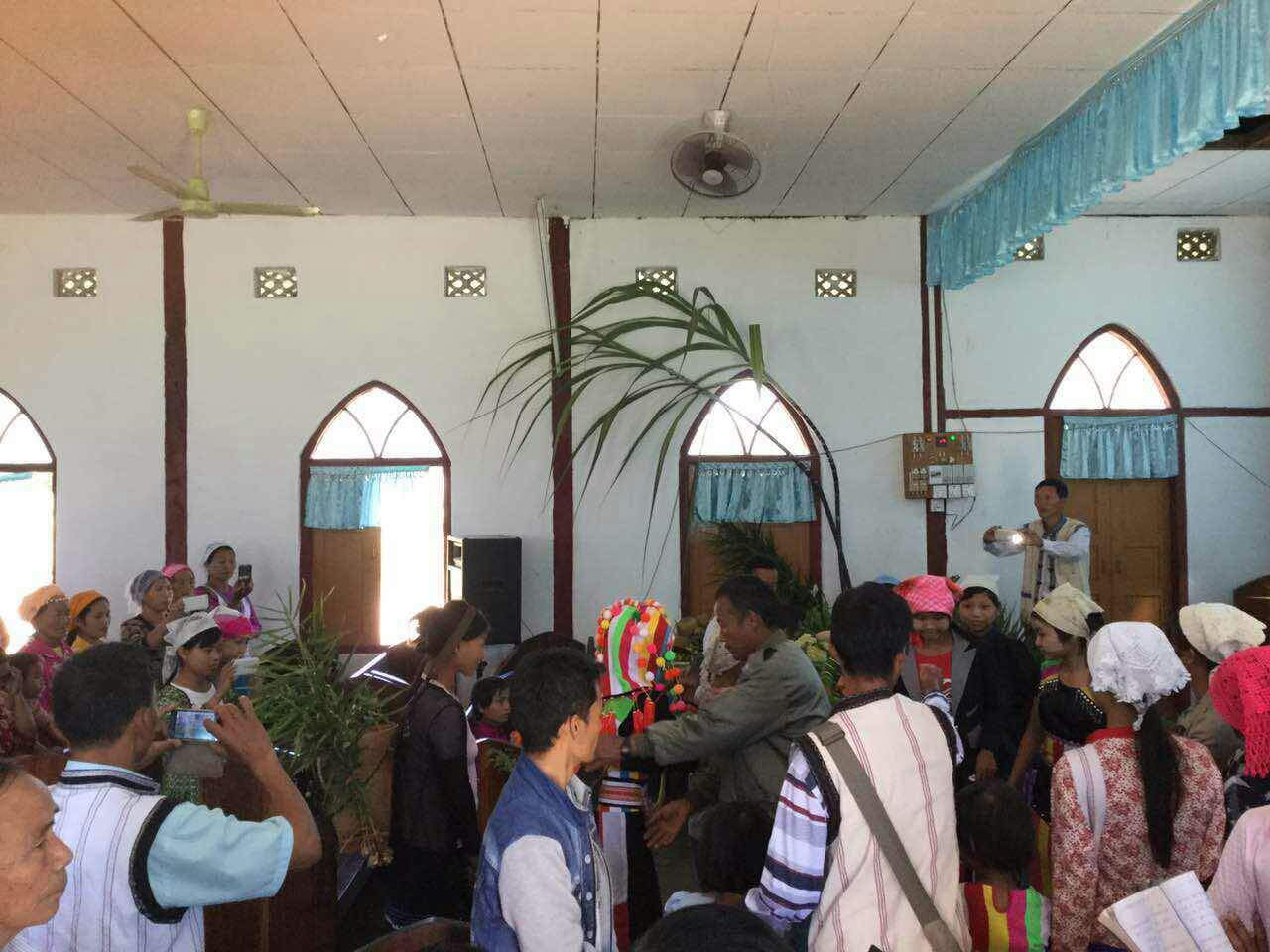 The congregation at Sanka