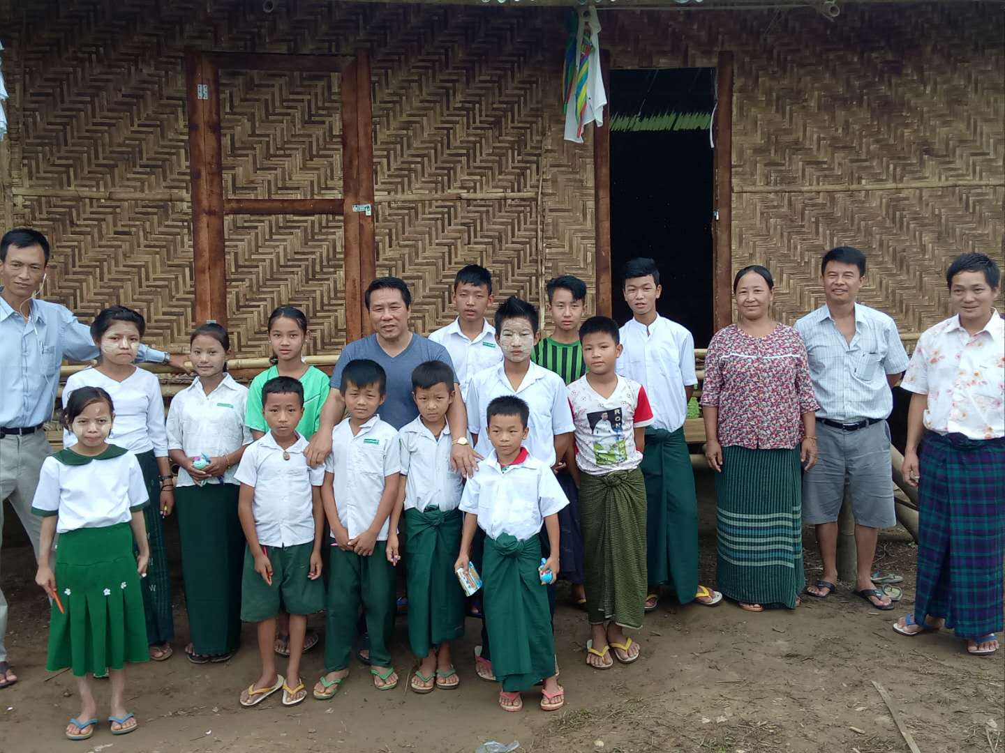 Stephen and his team visiting the orphans