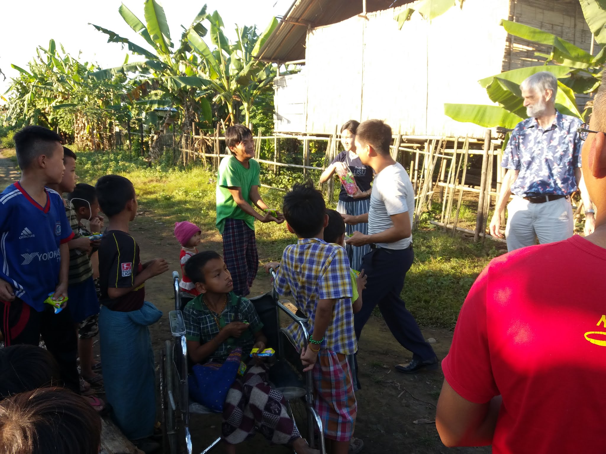 Visiting Nicodi refugee village