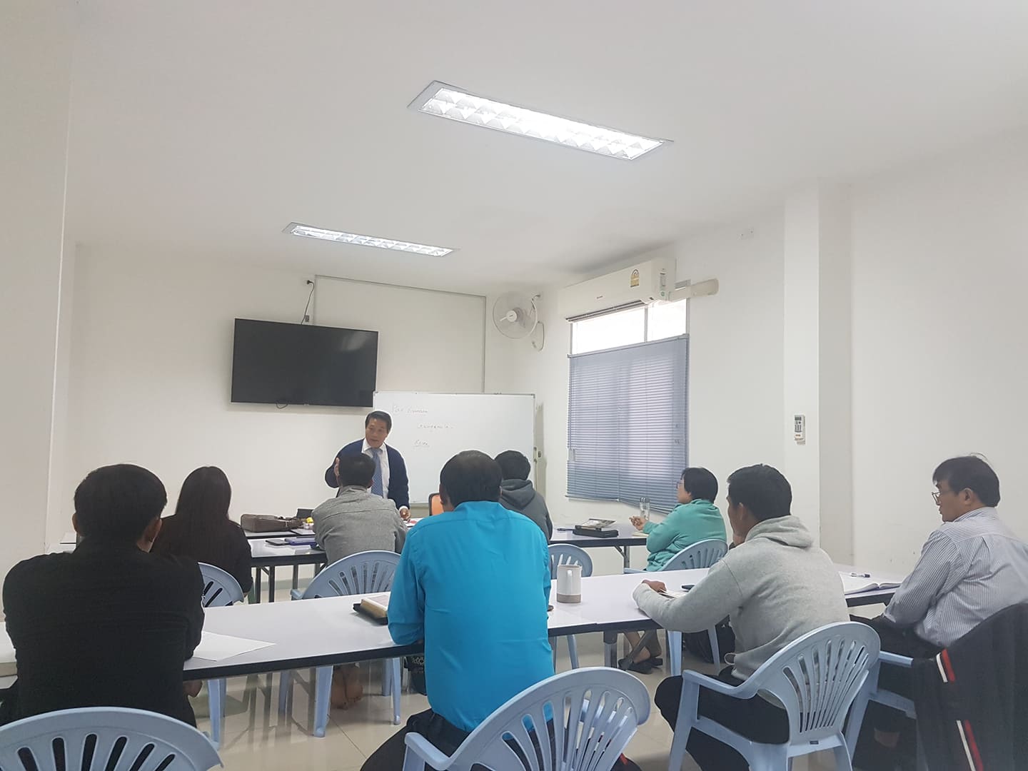 Stephen teaching at a seminary in Chiang Mai
