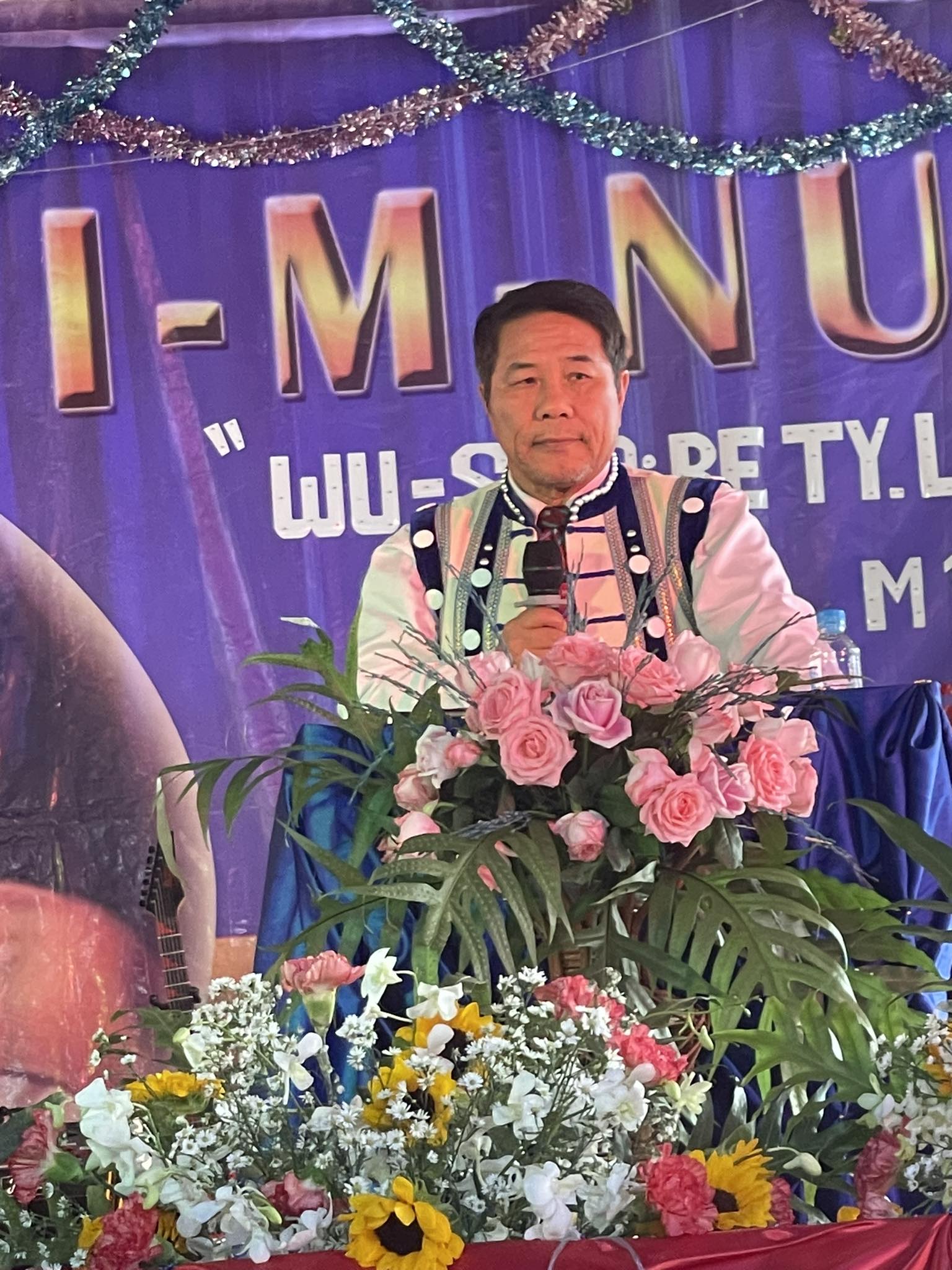 Stephen preaching at a Christmas conference in Chiang Dao, Thailand